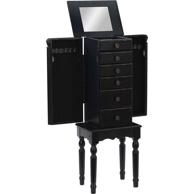 Canora Grey Seiyu 13.5'' Wide Freestanding Jewelry Armoire Wayfair